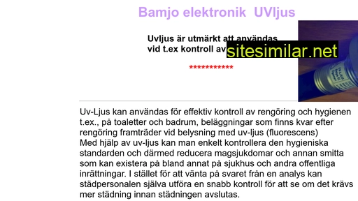 bamjo-uv.se alternative sites