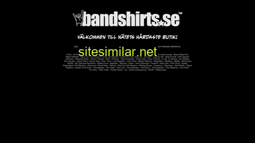 bandshirts.se alternative sites