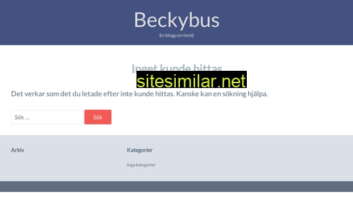 beckybus.se alternative sites