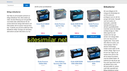 billigabilbatterier.se alternative sites