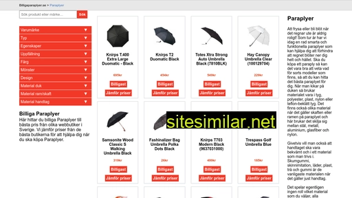 billigaparaplyer.se alternative sites