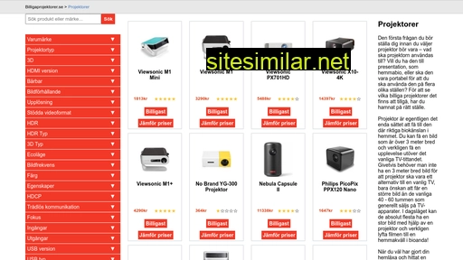 billigaprojektorer.se alternative sites