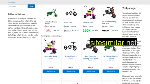 billigtrehjuling.se alternative sites