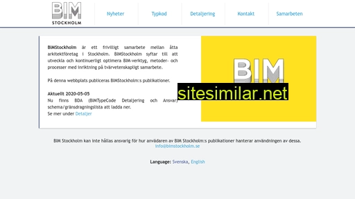 bimstockholm.se alternative sites