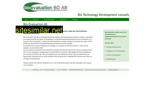 bioevaluation.se alternative sites