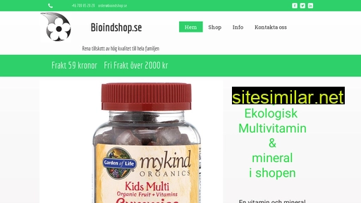 bioindshop.se alternative sites
