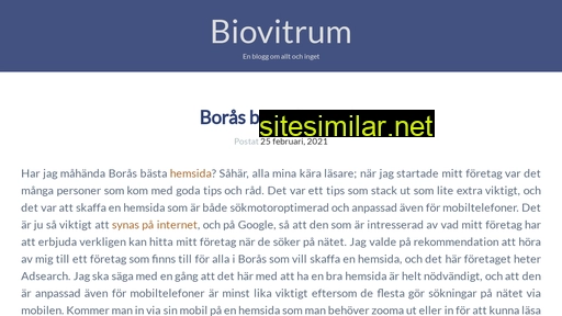 biovitrum.se alternative sites