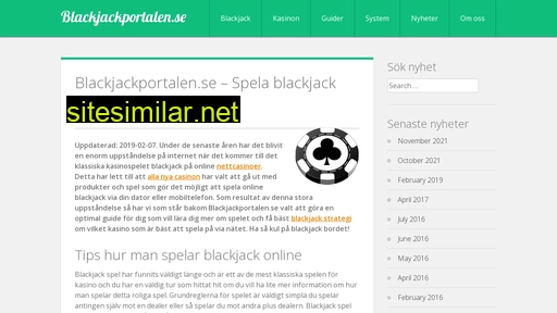 blackjackportalen.se alternative sites