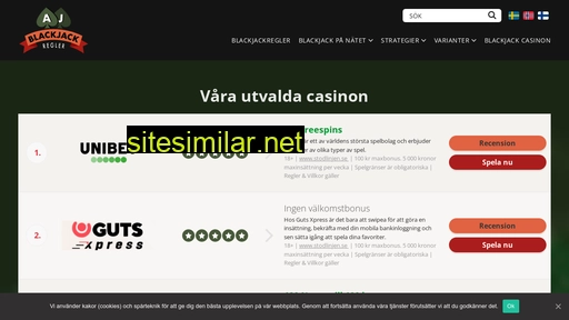 blackjackregler.se alternative sites