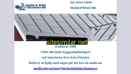 bleckoplatisimrishamn.se alternative sites