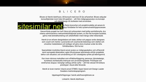 blicero.se alternative sites