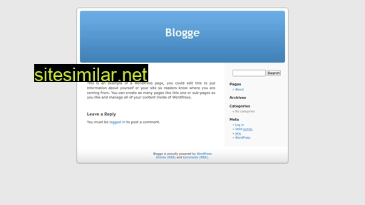 Blogge similar sites