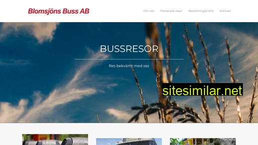 blomsjonsbuss.se alternative sites