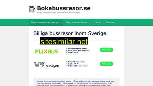 bokabussresor.se alternative sites