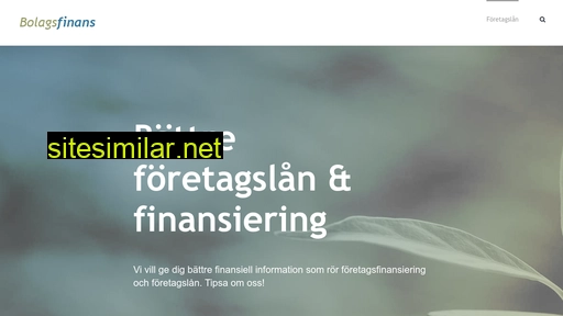bolagsfinans.se alternative sites