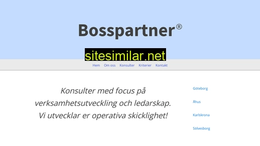 bosspartner.se alternative sites