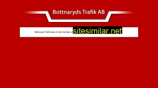 bottnarydstrafik.se alternative sites
