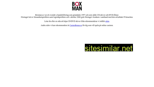 boxman.se alternative sites