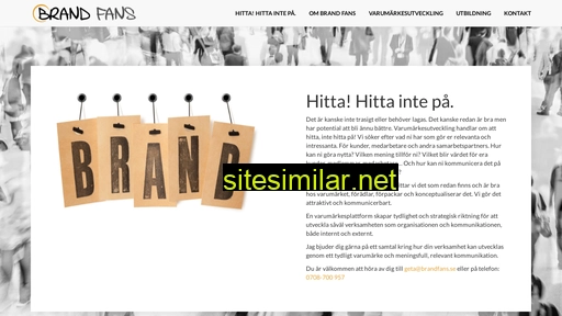 brandfans.se alternative sites