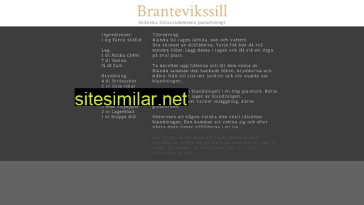 Brantevikssill similar sites