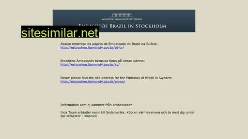 brazilianembassy.se alternative sites