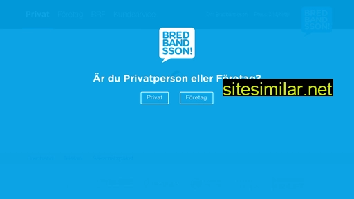 bredbandsson.se alternative sites