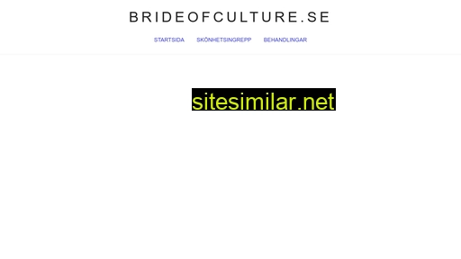 Brideofculture similar sites
