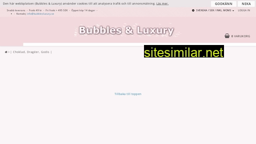 bubblesluxury.se alternative sites