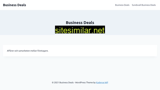 businessdeals.se alternative sites