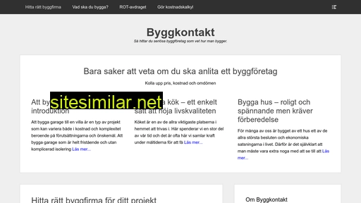 byggkontakt.se alternative sites