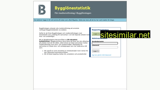 bygglonestatistik.se alternative sites