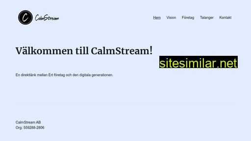 calmstream.se alternative sites