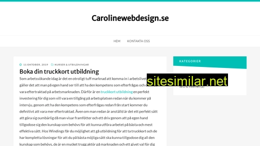 carolinewebdesign.se alternative sites