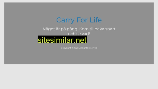carryforlife.se alternative sites