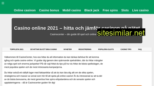 casinocenter.se alternative sites