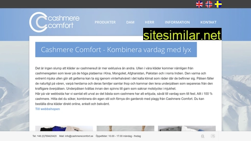 cashmerecomfort.se alternative sites