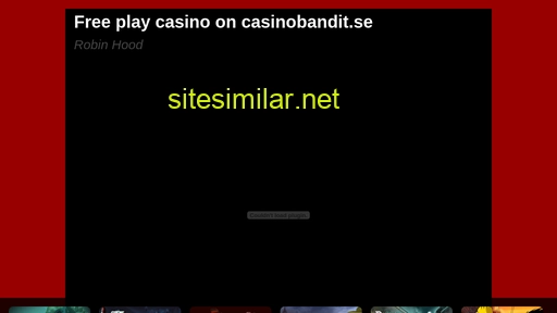 casinobandit.se alternative sites