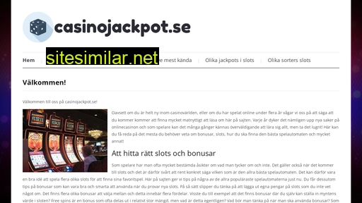 casinojackpot.se alternative sites