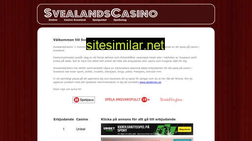 casinosvealand.se alternative sites