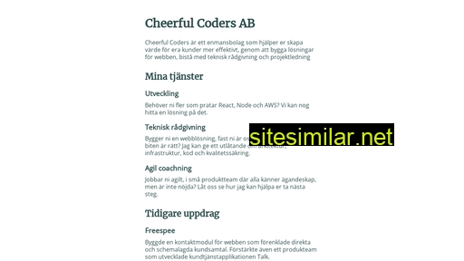 cheerfulcoders.se alternative sites