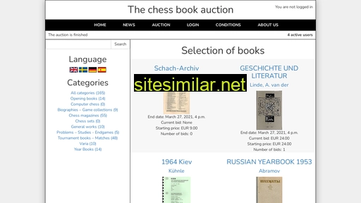chessbookauction.se alternative sites
