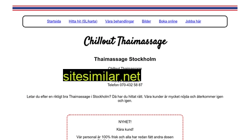 chilloutthaimassage.se alternative sites