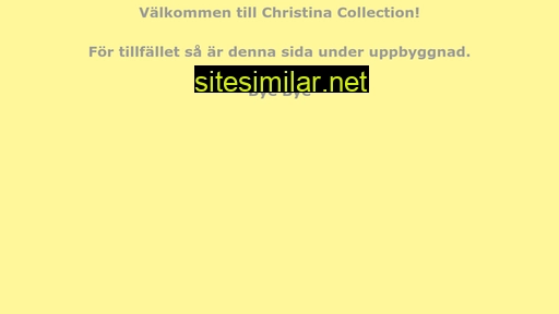 christinacollection.se alternative sites