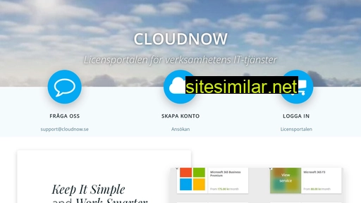 cloudnow.se alternative sites