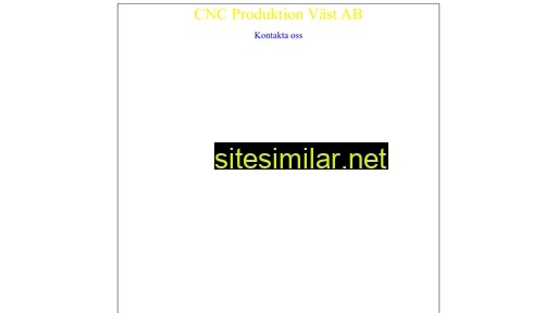 cnc-produktion.se alternative sites