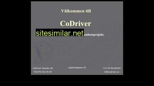 codriver.se alternative sites