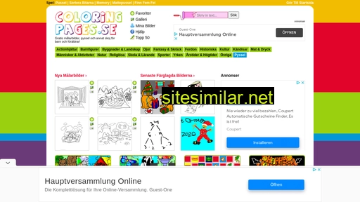 coloringpages.se alternative sites