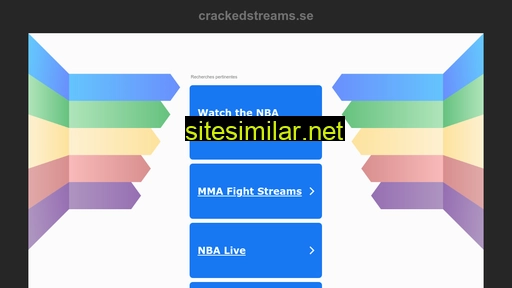crackedstreams.se alternative sites
