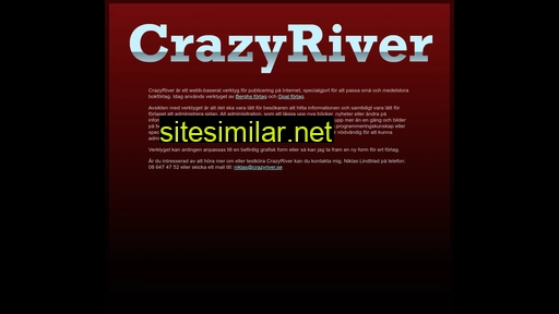 crazyriver.se alternative sites