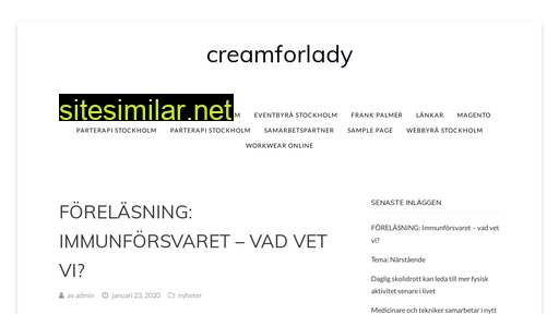 creamforlady.se alternative sites
